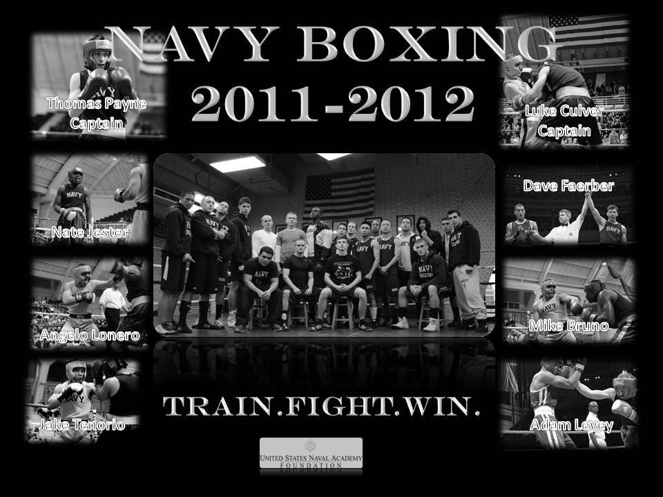 Navy Boxing 2011 to 2012 team poster