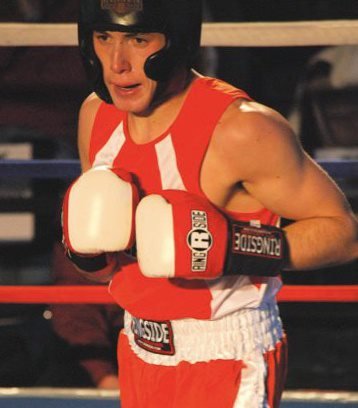 Adam in the red corner
